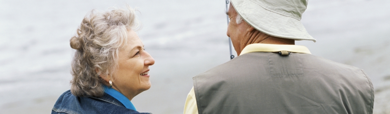 Elderly Couple Fishing